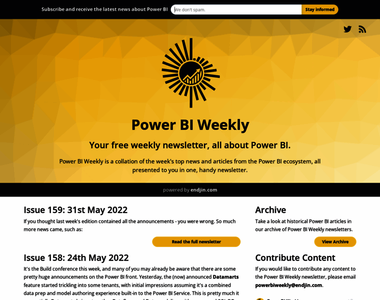 Powerbiweekly.info thumbnail