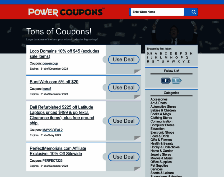 Powercoupons.com thumbnail