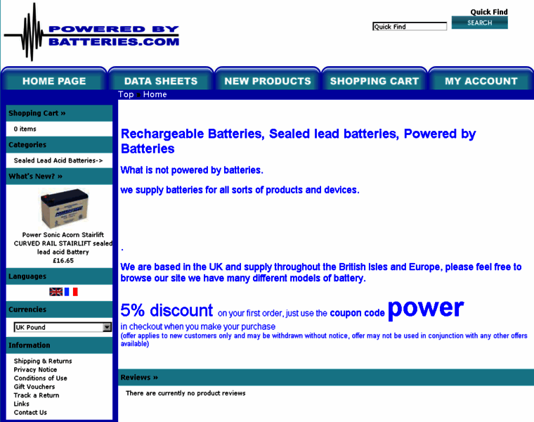 Poweredbybatteries.com thumbnail