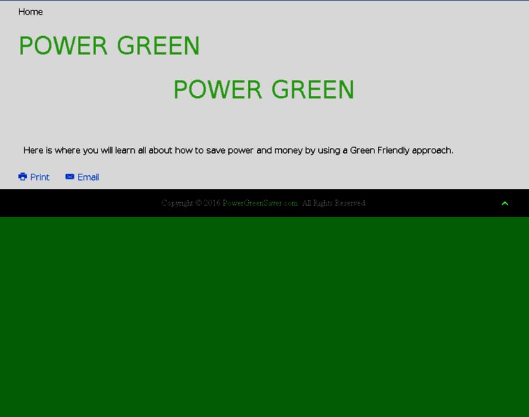 Powergreensaver.com thumbnail