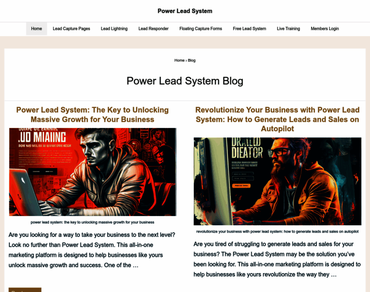 Powerleadsystems.com thumbnail