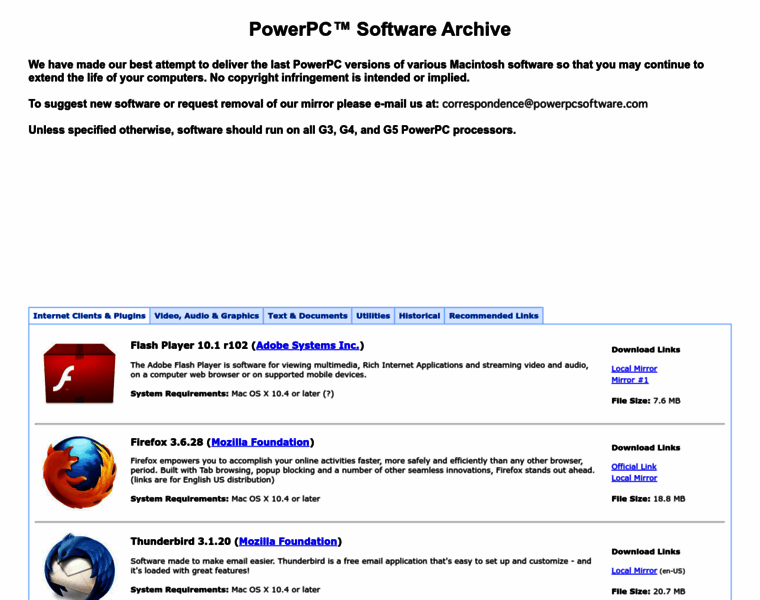 Powerpcsoftware.com thumbnail