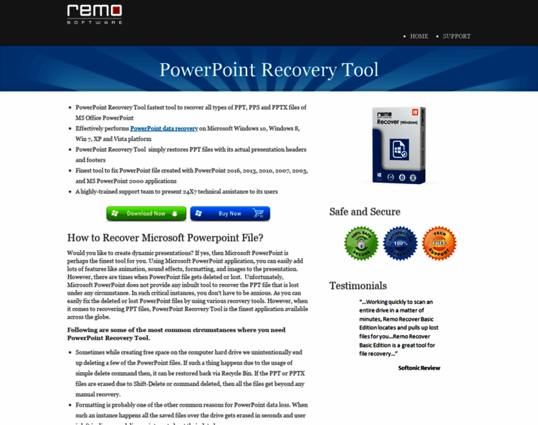 Powerpointrecoverytool.net thumbnail