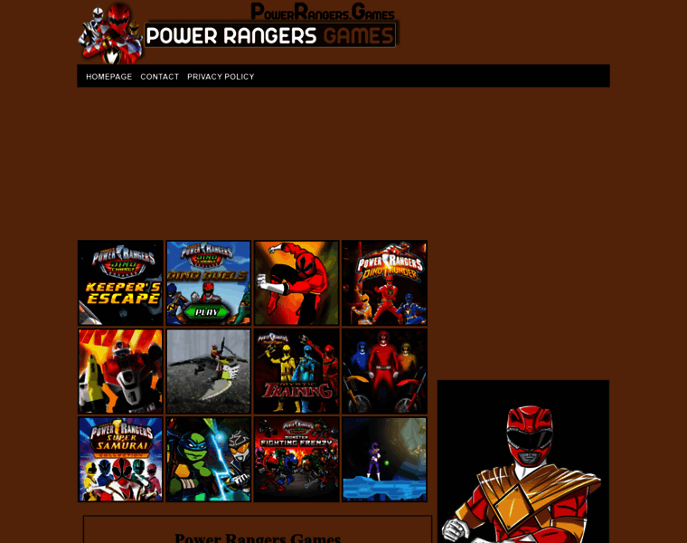 Powerrangers.games thumbnail