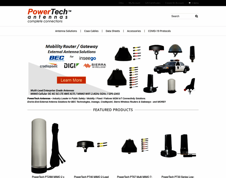 Powertechantennas.com thumbnail