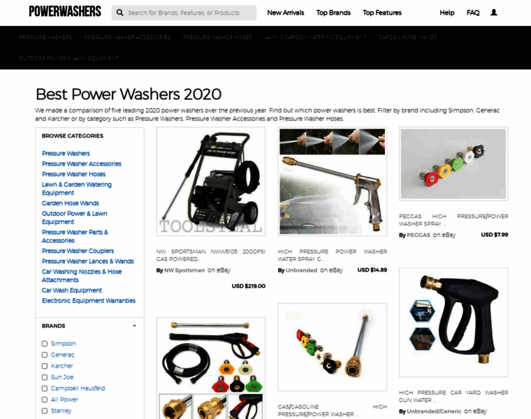 Powerwashers.biz thumbnail