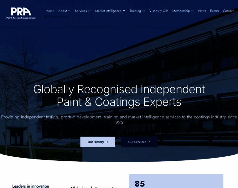 pra-world.com at WI. Globally Recognised Independent Paint & Coatings ...