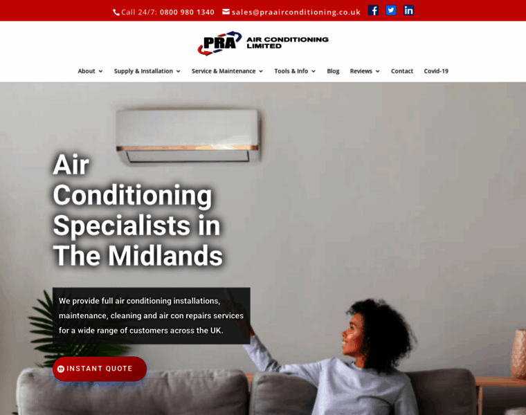 Praairconditioning.co.uk thumbnail