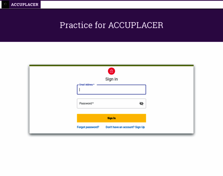 Practice.accuplacer.org thumbnail