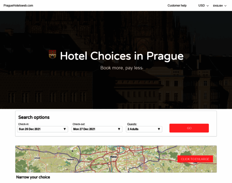Praguehotelsweb.com thumbnail
