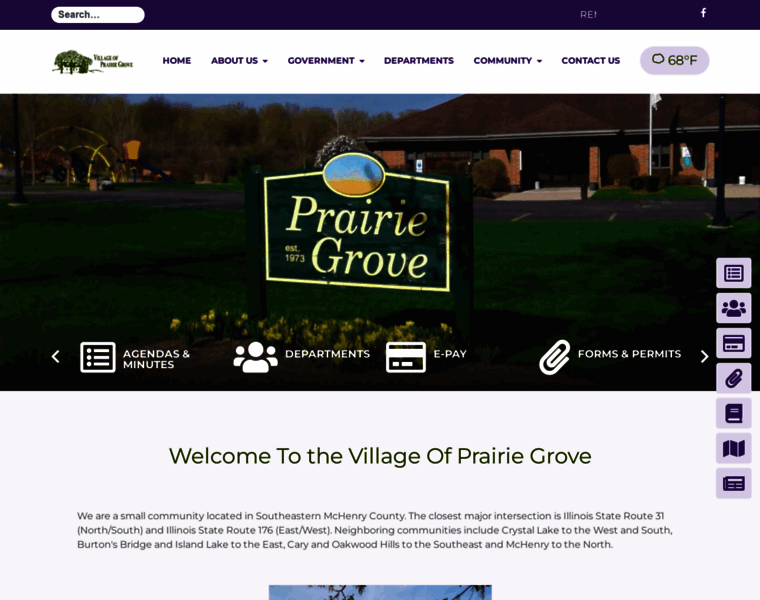Prairiegrove.org thumbnail