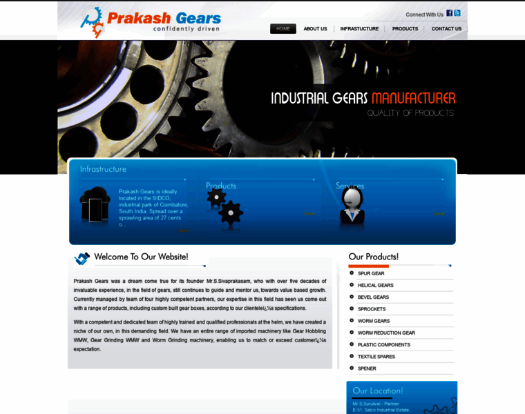 Prakashgears.com thumbnail