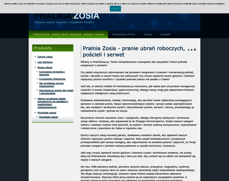 Pralniazosia.pl thumbnail