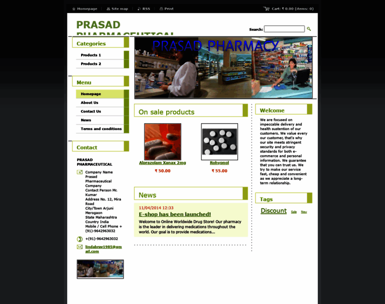 Prasad-pharmaceutical.webnode.com thumbnail