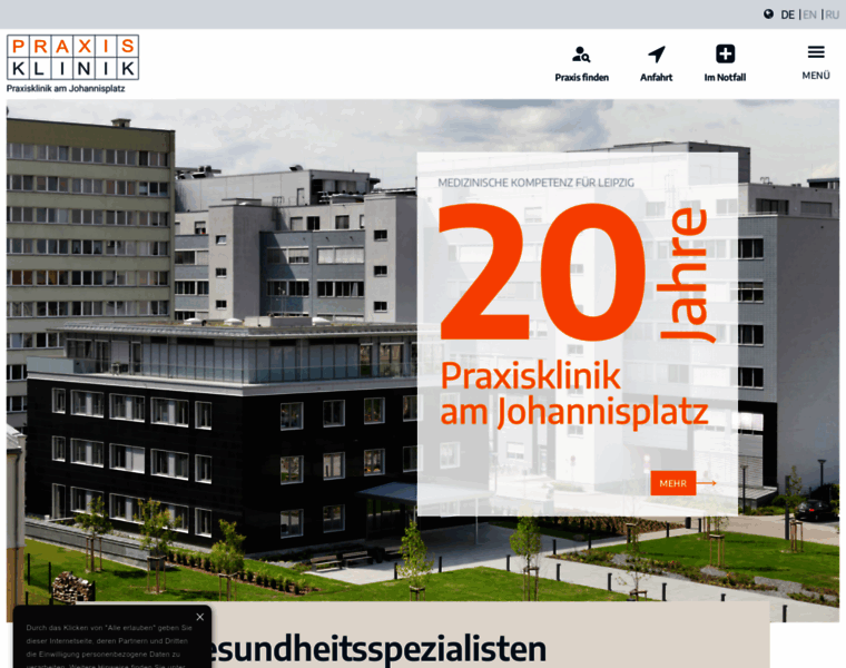 Praxisklinik-johannisplatz-leipzig.de thumbnail