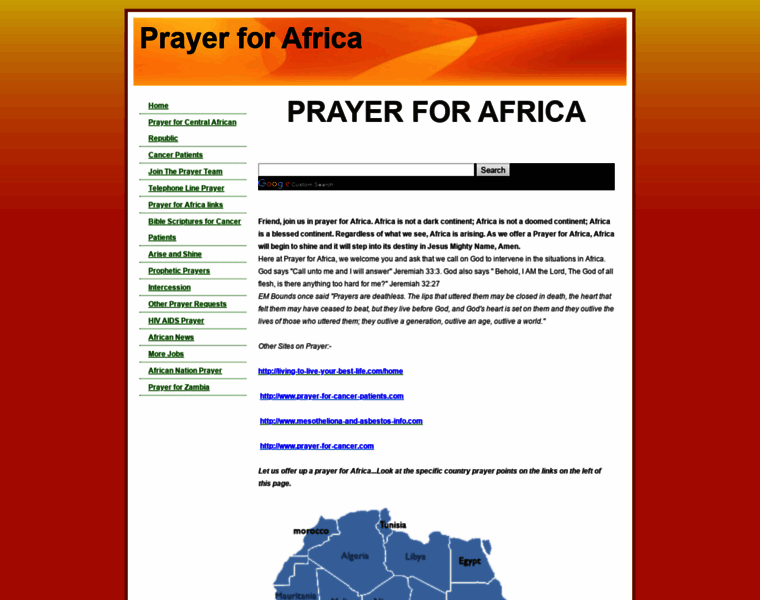 Prayer-for-africa.com thumbnail