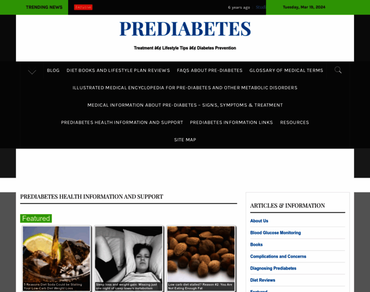 Pre-diabetes.com thumbnail