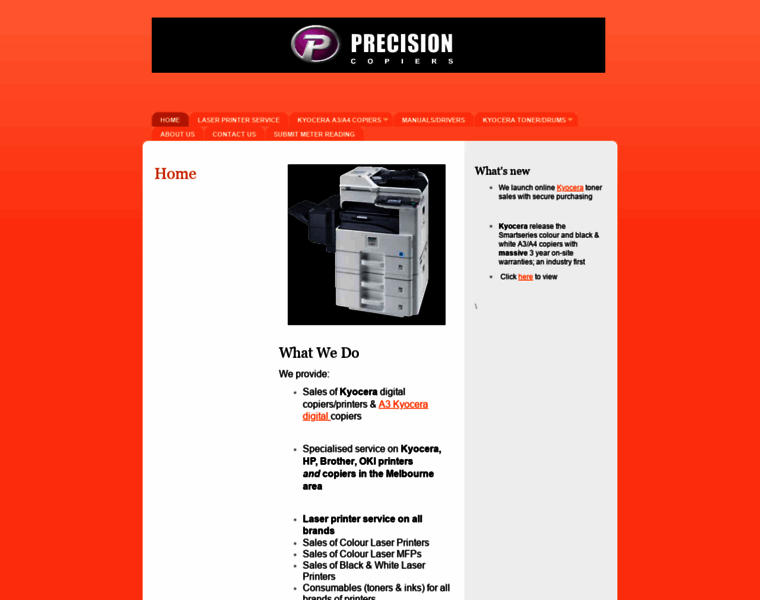 Precisioncopiers.com.au thumbnail