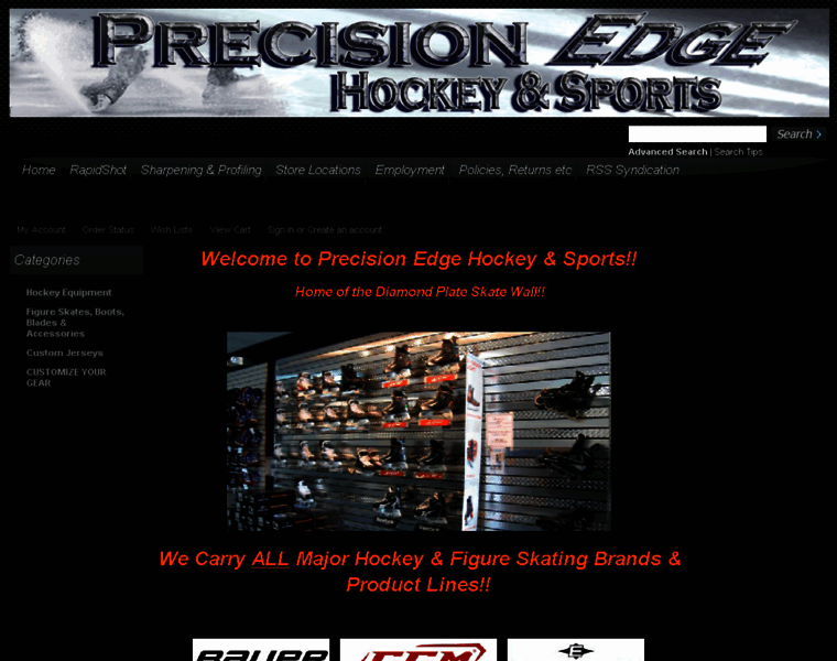 Precisionedgesports.com thumbnail
