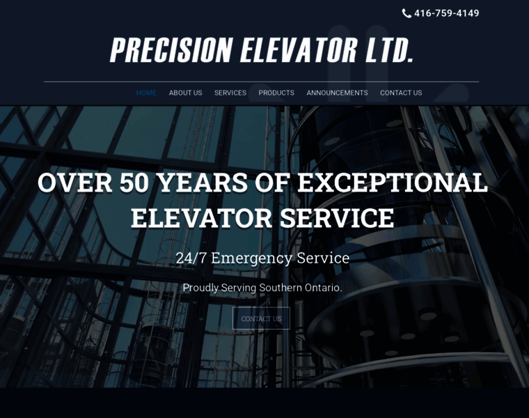 Precisionelevator.ca thumbnail