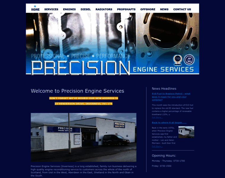 Precisionengineservices.co.uk thumbnail