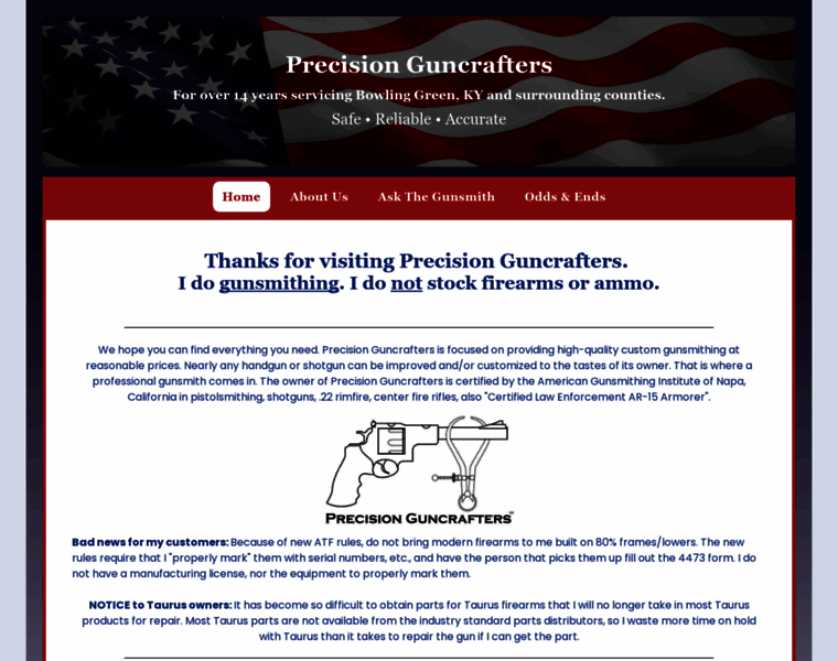 Precisionguncrafters.com thumbnail