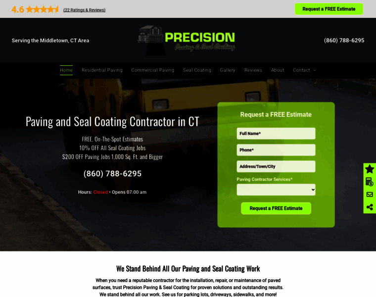 Precisionpavingct.com thumbnail