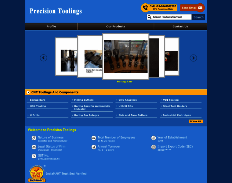 Precisiontoolings.co.in thumbnail