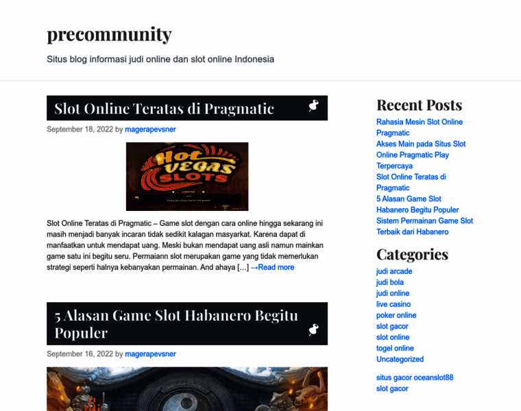 Precommunity.com thumbnail