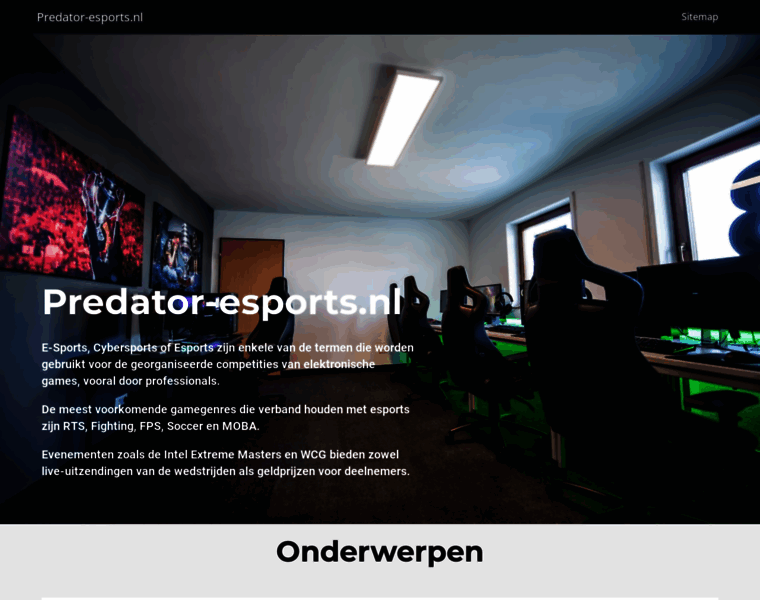 Predator-esports.nl thumbnail