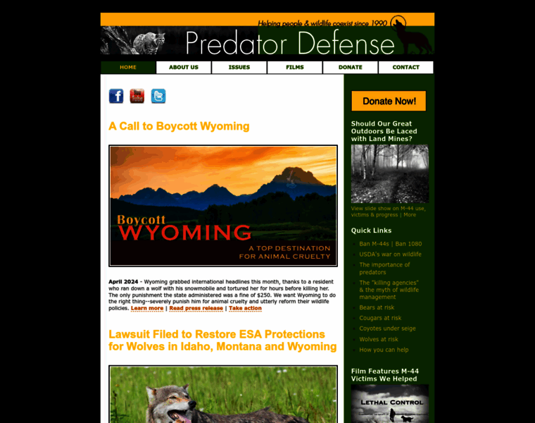 Predatordefense.org thumbnail
