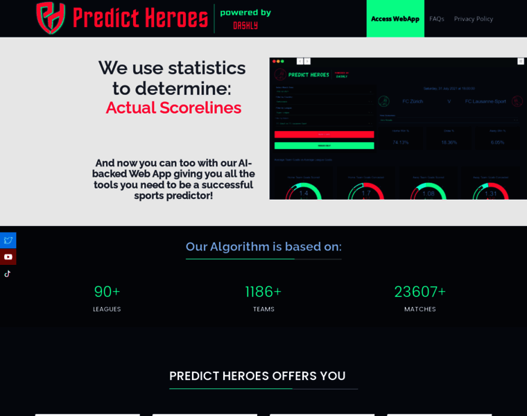 Predict-heroes.com thumbnail