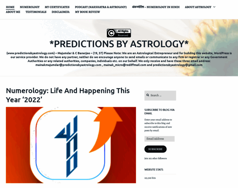 Predictionsbyastrology.com thumbnail