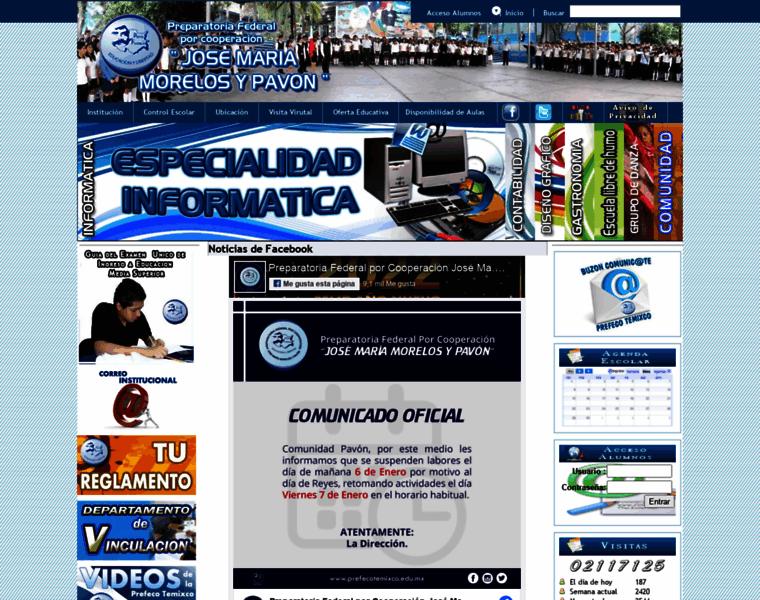 Prefecotemixco.edu.mx thumbnail
