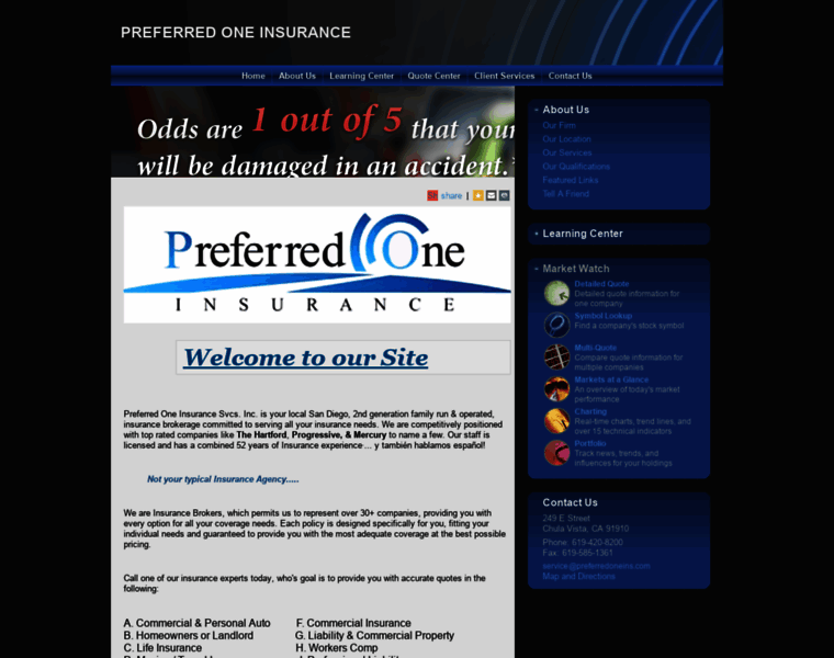 Preferredoneinsurance.com thumbnail