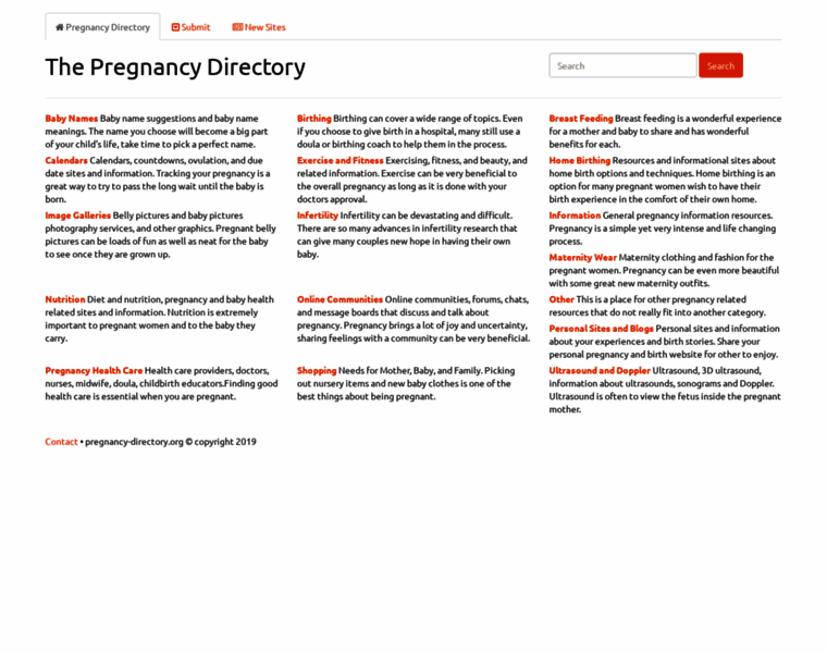 Pregnancy-directory.org thumbnail