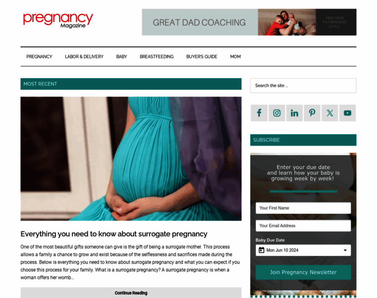 Pregnancymagazine.com thumbnail