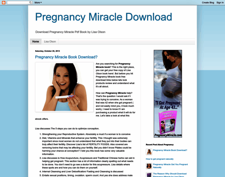 Pregnancymiracle-download.blogspot.com thumbnail