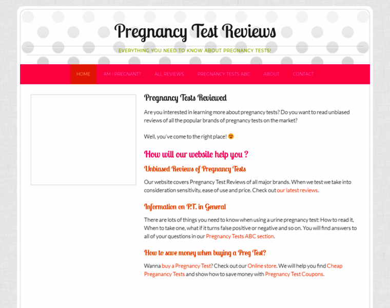 Pregnancytestreviews.com thumbnail