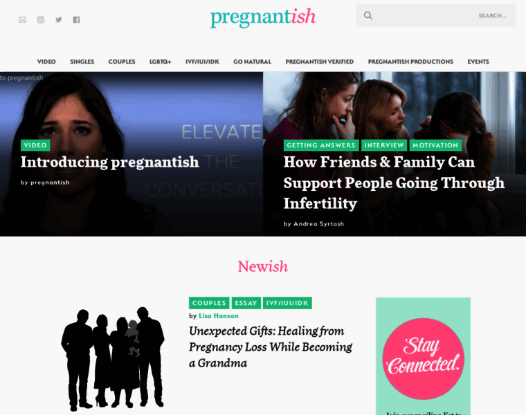 Pregnantish.com thumbnail