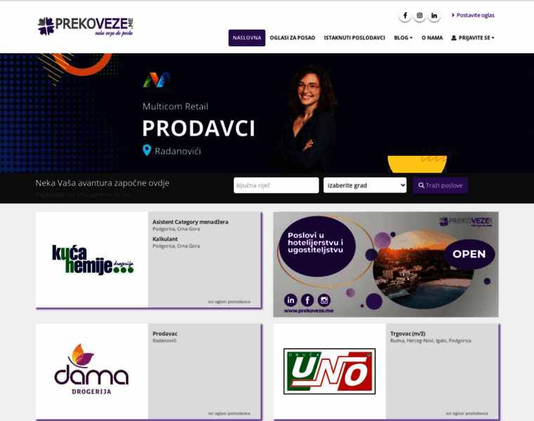 Prekoveze.me thumbnail Prekoveze.me thumbnail