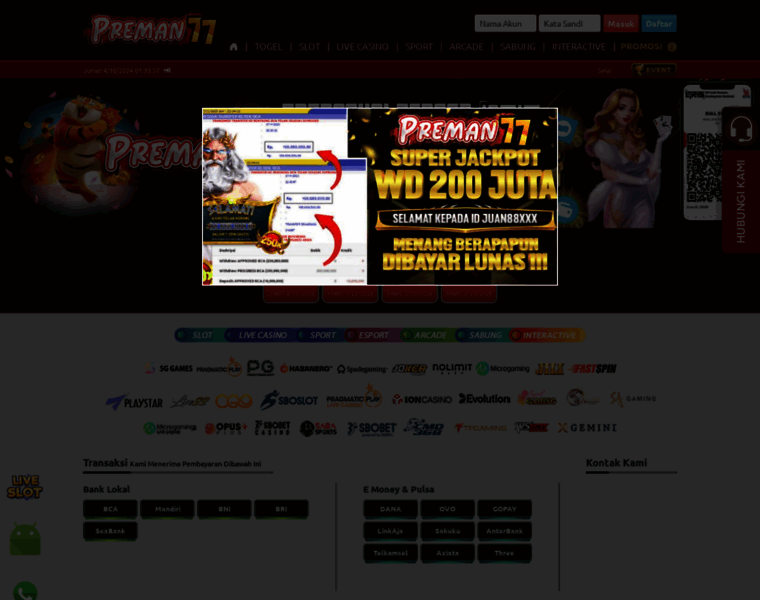 Preman77.net thumbnail