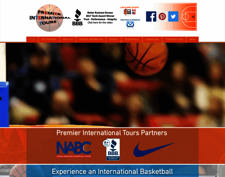 Premierbasketballtours.com thumbnail