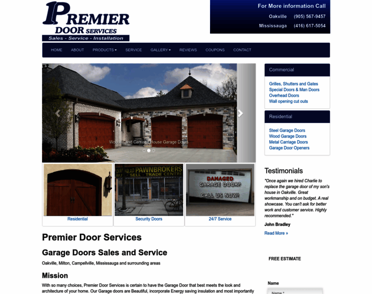 Premierdoorservices.ca thumbnail