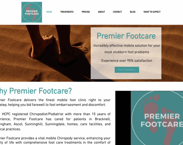 Premierfootcare.co.uk thumbnail