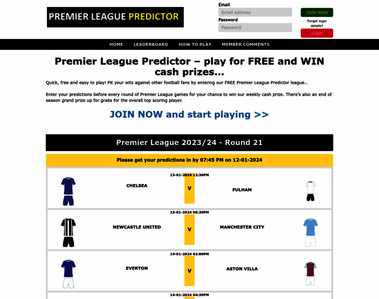 Premierleaguepredictor.co.uk thumbnail