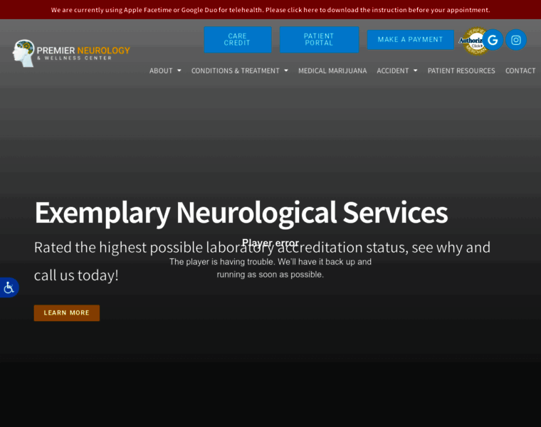 Premierneurologycenter.com thumbnail