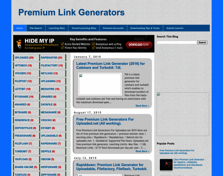 Premium-linkgenerators.blogspot.com thumbnail