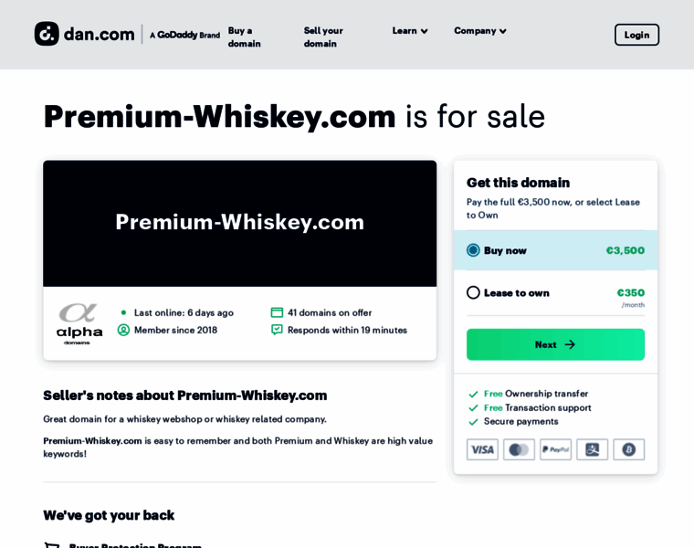 Premium-whiskey.com thumbnail