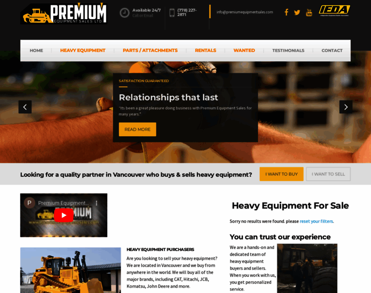 Premiumequipmentsales.com thumbnail